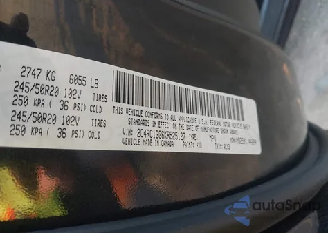 2019 Chrysler Pacifica Limited from USA, damaged, VIN 2C4RC1GG6KR525127